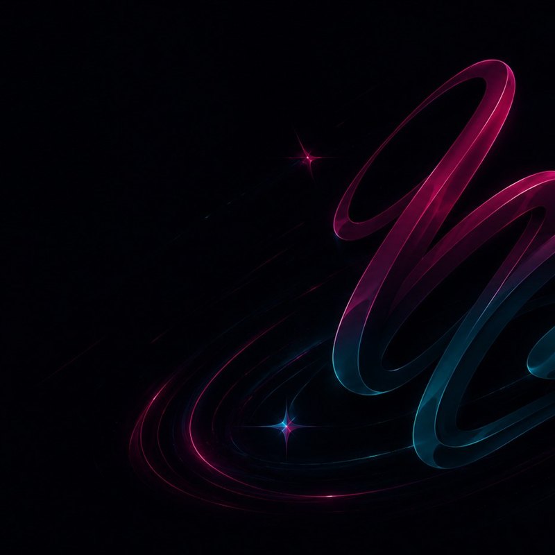 Pink eclipse horizon artwork